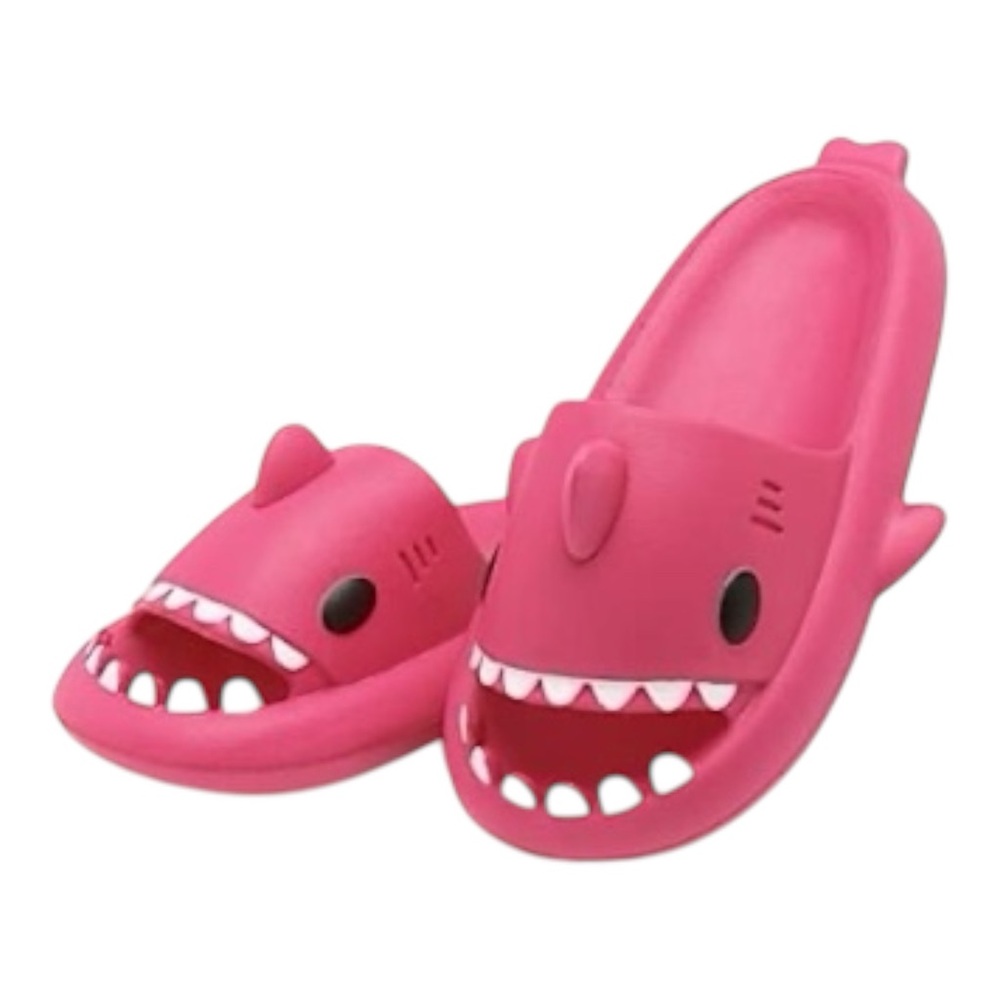 [Kid's 12] Mudd Pink Kid's Cloud Shark Slides